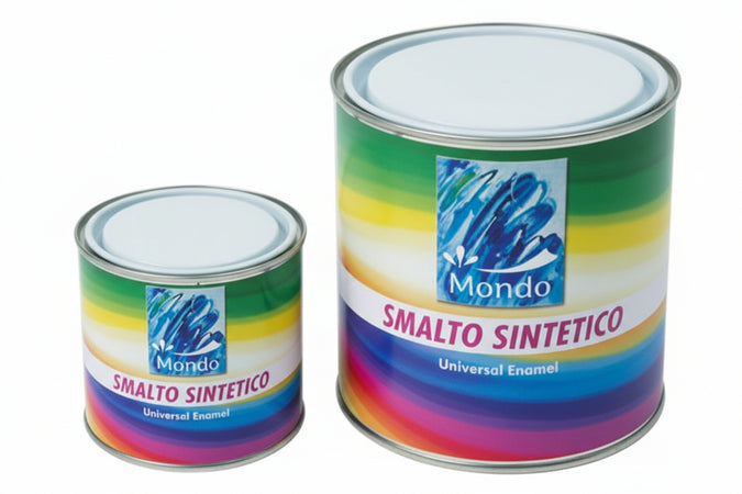 Smalto Sintetico Lucido (Lack 82)- - Ml.750 Bianco Lucido Ral 9010 - 6 Pezzi Feudo