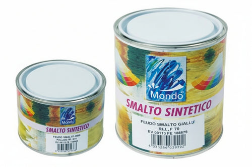 Smalto Sintetico Lucido (Lack 82)- - Ml.750 Grigio Argento Ral 7001 - 6 Pezzi Feudo