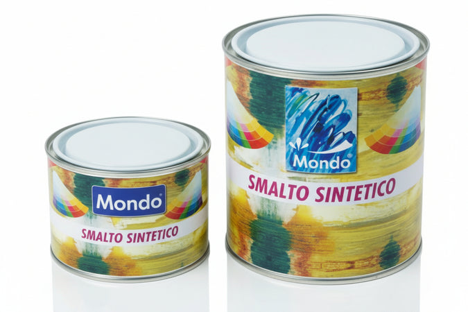 Smalto Sintetico Lucido (Lack 82)- - Ml.750 Grigio Luce Ral 7035 - 6 Pezzi Feudo
