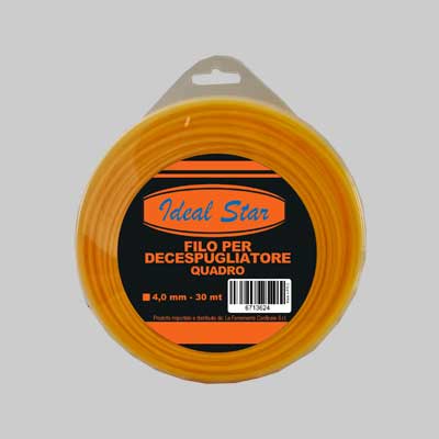 Filo Per Decespugliatore Quadro Ideal Star Mm 4,0X30 Mt - Ideal Star