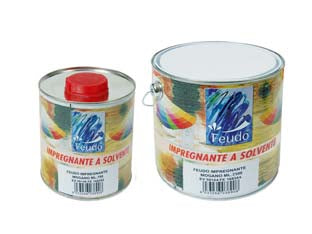 Impregnante A Solvente Per Legno In Barattolo (Holz Steril)- - Ml.2500 Castagno - 2 Pezzi Feudo