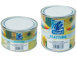 Flatting Trasparente Lucido In Barattolo (Flatting Brill)- - Ml.370 Trasparente Lucido - 6 Pezzi Feudo