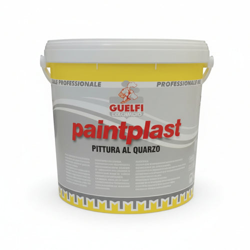 Quarzo Plastico Paintplast Per Interni Ed Esterni Lt.5 Bianco Guelfi