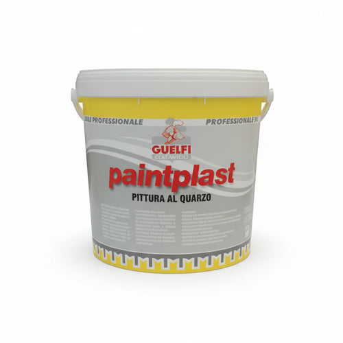 Quarzo Plastico Paintplast Per Interni Ed Esterni Lt.14 Bianco Guelfi