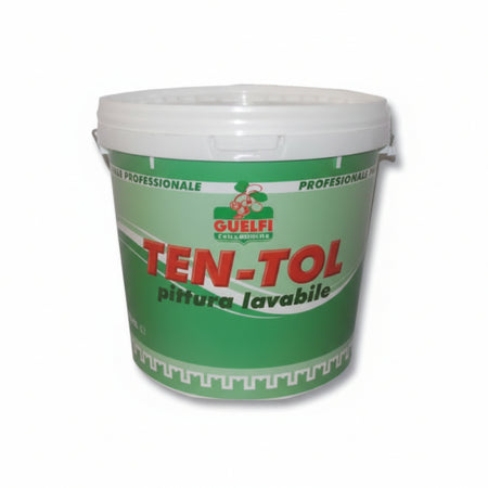Lavabile Ten-Tol Per Interni Ed Esterni- - Lt.0,750 Bianca - 12 Pezzi Guelfi