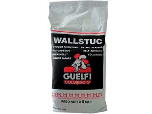 Stucco In Polvere Wallstuc Per Interni- - Kg.5 Bianco - 5 Pezzi Guelfi