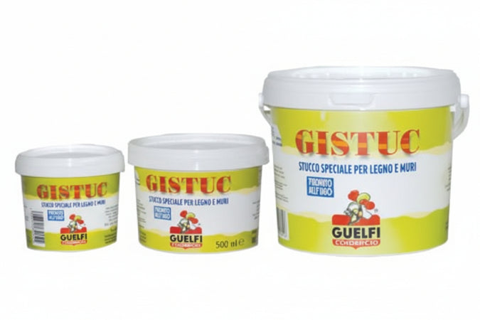 Stucco In Pasta Gistuc In Barattolo- - Kg.1 (Ml.500) - 16 Pezzi Guelfi