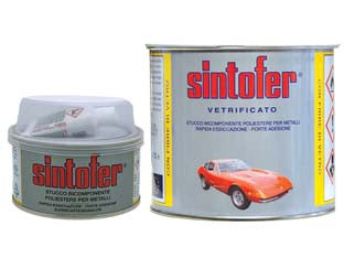 Sintofer Stucco Per Metallo Vetrificato In Barattolo- - Ml.175 Ambrato Tipo Vetrificato - 2 Pezzi Sintolit