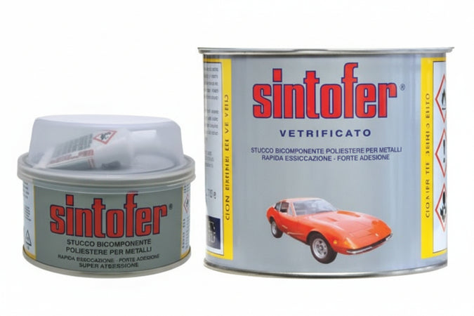 Sintofer Stucco Per Metallo Vetrificato In Barattolo- - Ml.175 Ambrato Tipo Vetrificato - 2 Pezzi Sintolit