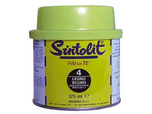 Sintolit Fai Da Te Stucco Per Legno In Barattolo Ml.375 Ml.375 Legno Scuro Sintolit