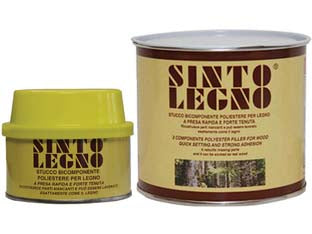 Sintolegno Stucco Per Legno In Barattolo Ml.750 Legno Noce Brianza Sintolit