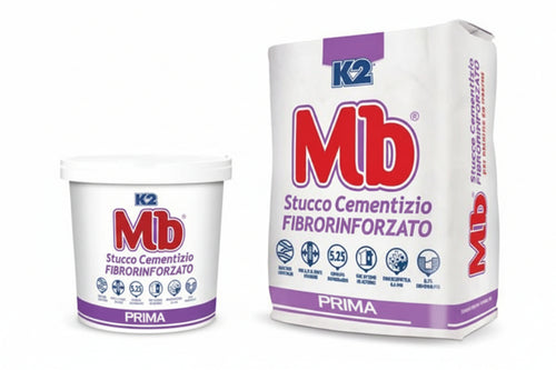 K2 Mb Rasante Stucco In Polvere Cementizio Fibrato- - Kg.1 In Barattolo - 6 Pezzi K2