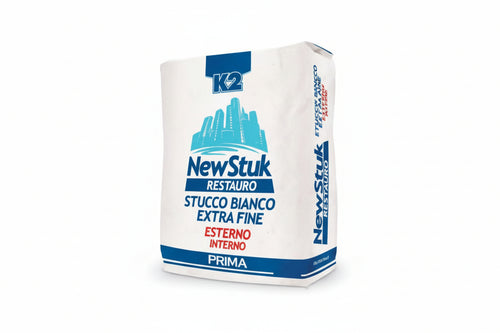 K2 Newstuk Restauro Stucco In Polvere Base Cemento In Sacco- - Kg.5 - 4 Pezzi K2