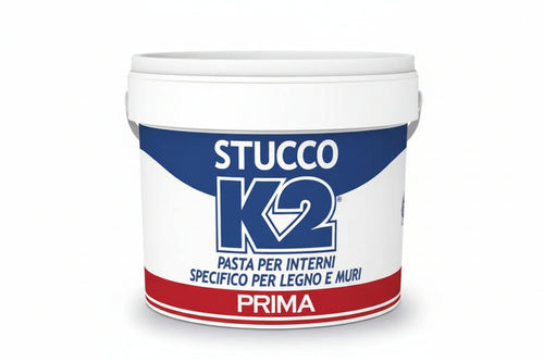 K2 Stucco In Pasta Specifico Per Legno E Muri In Barattolo- - Kg.1 - 12 Pezzi K2