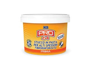 K2 Pro.64 Stucco In Pasta Alti Spessori In Barattolo- - Kg.1 - 12 Pezzi K2