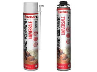 Schiuma Poliuretanica Universale- - Pup 1K - Ml.750 Applicazione Con Pistola - 12 Pezzi Fischer