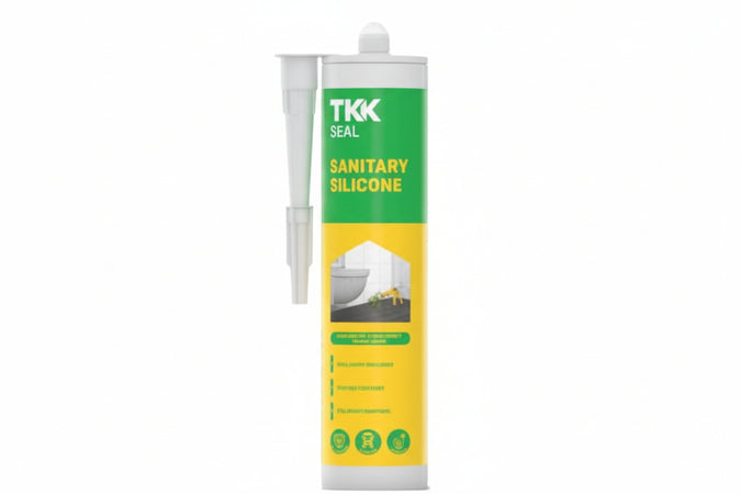 Silicone Acetico Per Sanitari Seal Sil Sanitary- - Ml.280 Trasparente - 2 Pezzi Tkk