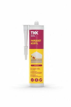 Silicone Sigillante Acrilico Per Parquet Seal Acryl Parquet- - Ml.300 Noce Scuro - 3 Pezzi Tkk