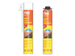 Schiuma Poliuretanica Per Tegole E Coppi Pu Fix Roof Tile Adhesive- - Ml.750 Applicazione Con Pistola - Grigio - 6 Pezzi Tkk