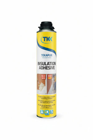 Schiuma Poliuretanica Tekapur Insulation Adhesive Ml.800 Applicazione Con Pistola Arancio Tkk