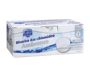 Airmax Assorbiumidita' Ricariche Tab Neutre- - 4 Ricariche 450 Gr. Ciascuna - 6 Pezzi Airmax