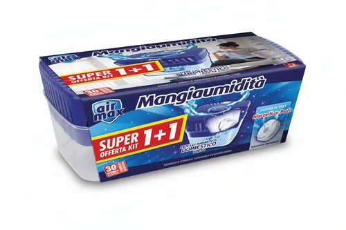 Kit Vortex Airmax Assorbiumidita' Vaschetta + Tab- - Vaschetta E 1 Ricarica Tab Inclusa - 6 Pezzi Airmax