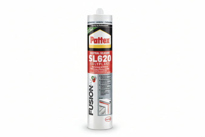 Pattex Silicone Sl 620 Neutro Colorato- - Ml.300 Avorio Ral 1013 - 2 Pezzi Henkel