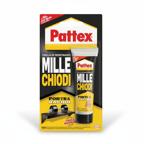 Pattex Millechiodi Forte E Rapido In Tubetto Per Interni- - Gr.100 - 4 Blister Henkel