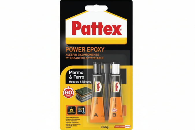 Pattex Marmo E Ferro Bicomponente- - Gr.30 - 6 Blister Henkel