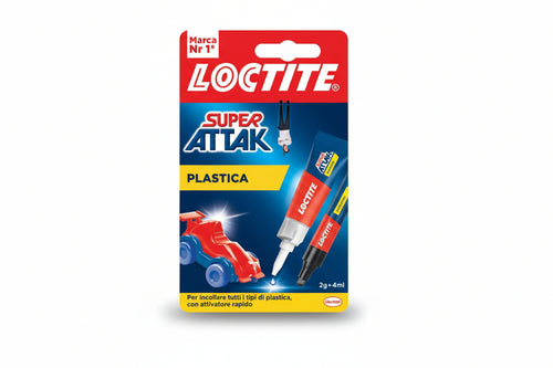 Super Attak Plastica Gr.2+Ml.4 - 12 Blister Loctite