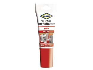 Silicone Alte Temperature Rosso- - Ml.60 - 2 Blister Bostik