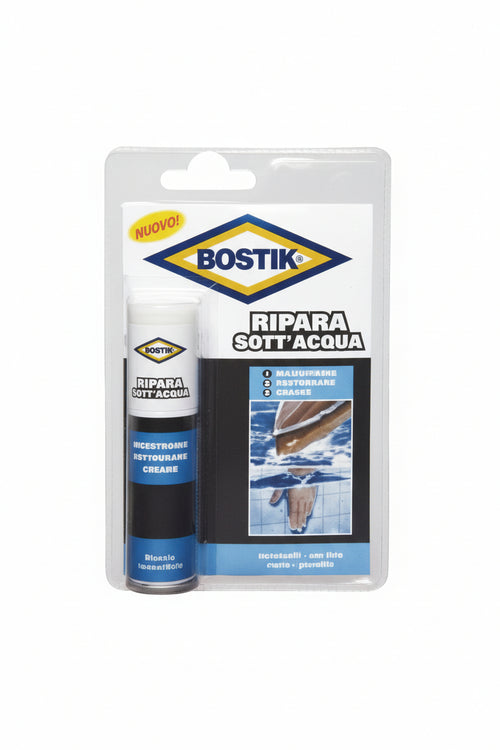 Stucco Epossidico Per Riparare Sott'Acqua- - Gr.56 - 2 Blister Bostik