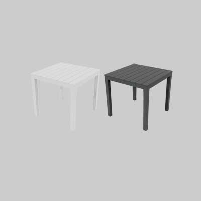 Tavolo Componibile Quadrato 'Bali' Col. Antracite - Pro Garden