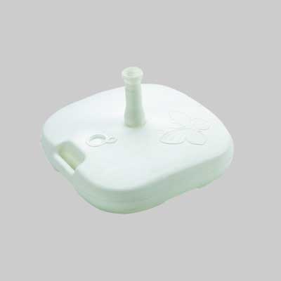 Base Per Ombrellone Cm 44X44X12H - Col. Bianco - Pro Garden