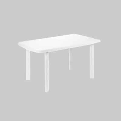 Tavolo Componibile Ovale 'Faro' Cm 137X85X72H - Col. Bianco - Pro Garden