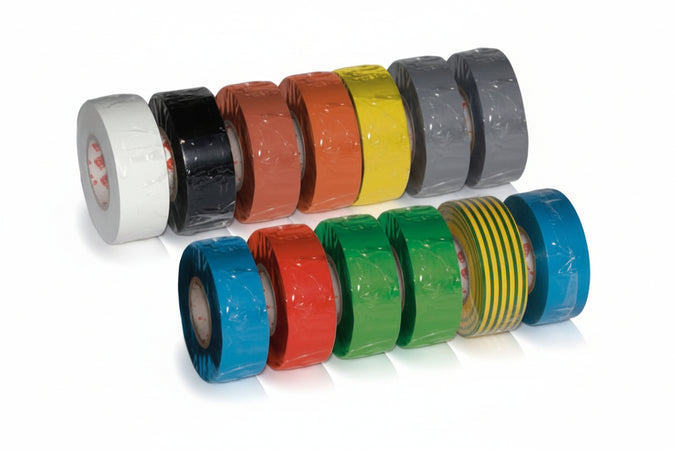 Nastro Isolante Spessore Mm.0,13- - Mm.15X10Mt. Colore Azzurro - 10 Pezzi Scapatapes