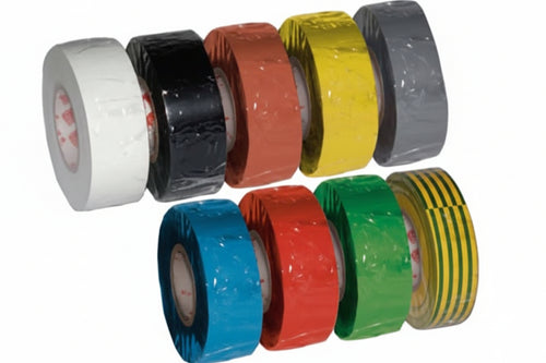 Nastro Isolante Spessore Mm.0,13- - Mm.19X25Mt. Colore Azzurro - 10 Pezzi Scapatapes
