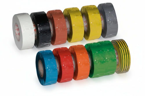 Nastro Isolante Spessore Mm.0,13- - Mm.15X10 Metri Colore Verde - 10 Pezzi Scapatapes