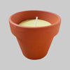 Kit Candele Alla Citronella In Terracotta Ø Cm 6X6H - Confezione 6 Pezzi