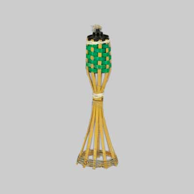 Torcia In Bamboo Con Base 35 Cm