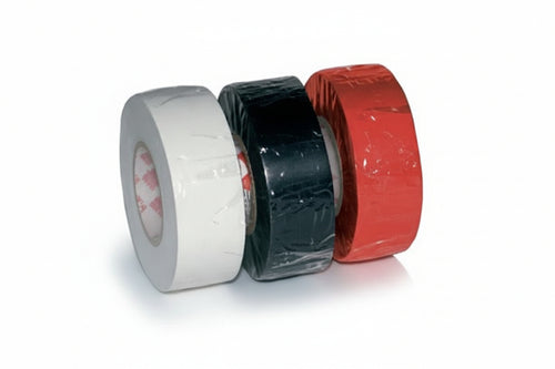 Nastro Isolante Spessore Mm.0,15- - Mm.25X25Mt. Colore Bianco - 8 Pezzi Scapatapes