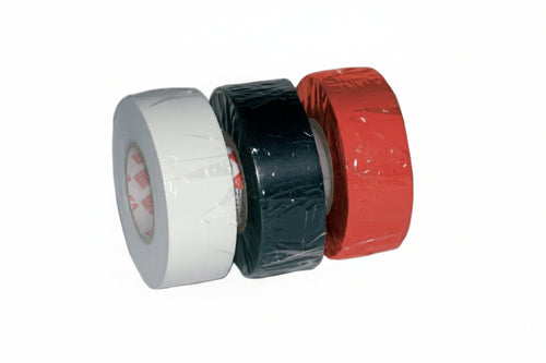 Nastro Isolante Spessore Mm.0,15- - Mm.25X25Mt. Colore Nero - 8 Pezzi Scapatapes