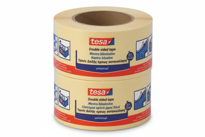 Nastro Biadesivo- - Mm.50H. In Rotoli Da Mt.25 - 6 Pezzi Tesa