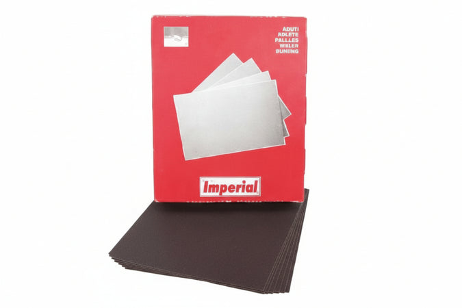Carta Abrasiva Impermeabile In Fogli- - Grana 100 - 50 Pezzi Imperial