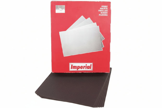 Carta Abrasiva Impermeabile In Fogli- - Grana 120 - 100 Pezzi Imperial