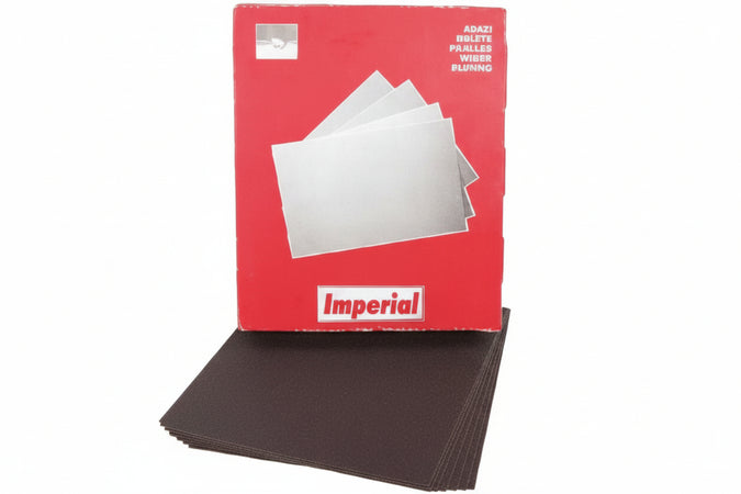 Carta Abrasiva Impermeabile In Fogli- - Grana 80 - 50 Pezzi Imperial