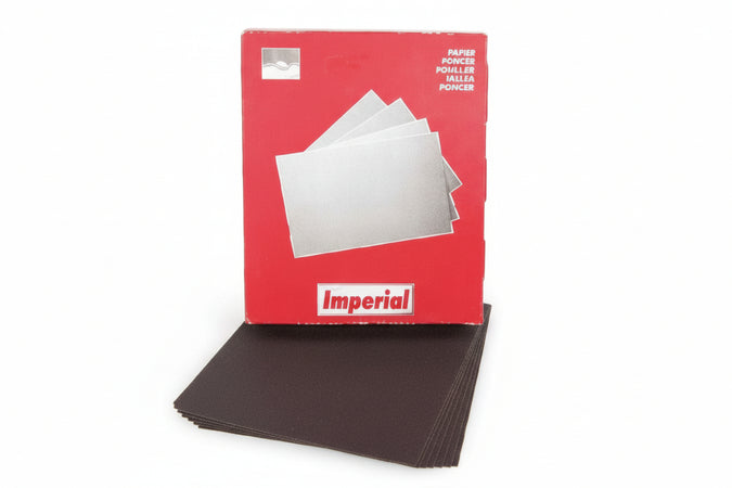 Carta Abrasiva Impermeabile In Fogli- - Grana 220 - 100 Pezzi Imperial