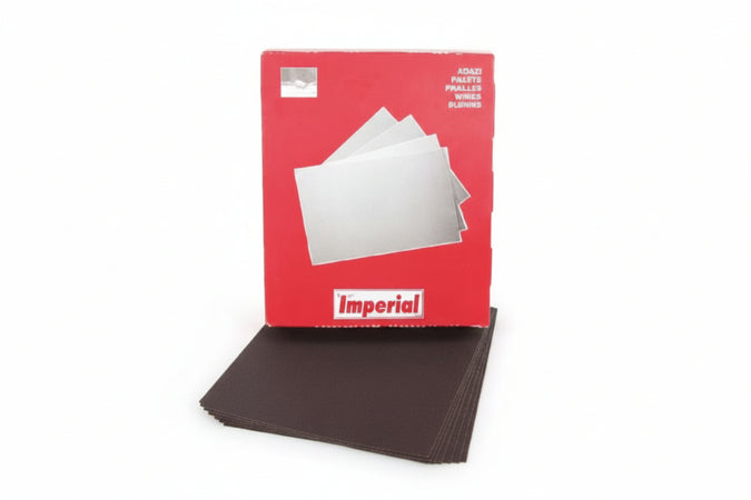 Carta Abrasiva Impermeabile In Fogli- - Grana 280 - 100 Pezzi Imperial