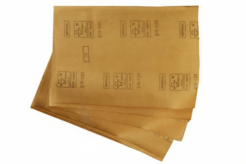 Carta Vetrata Silicata In Fogli- - N°3 Grana 50 - 10 Pezzi Imperial