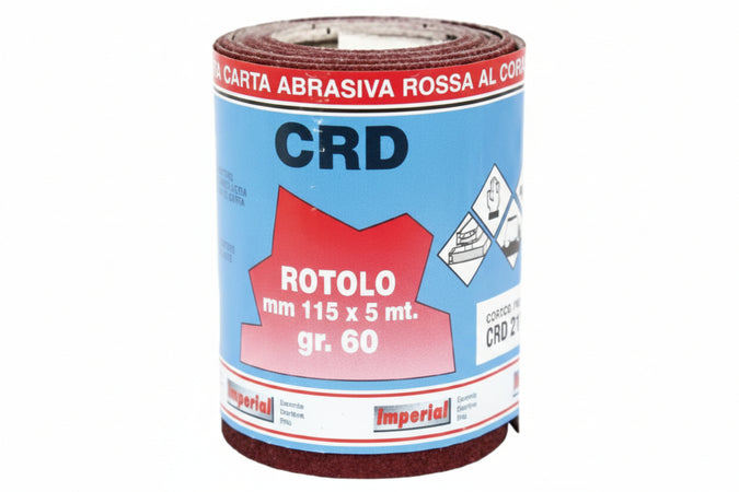 Carta Abrasiva Spaziata In Miniroll- - Grana 80 - 6 Pezzi Imperial